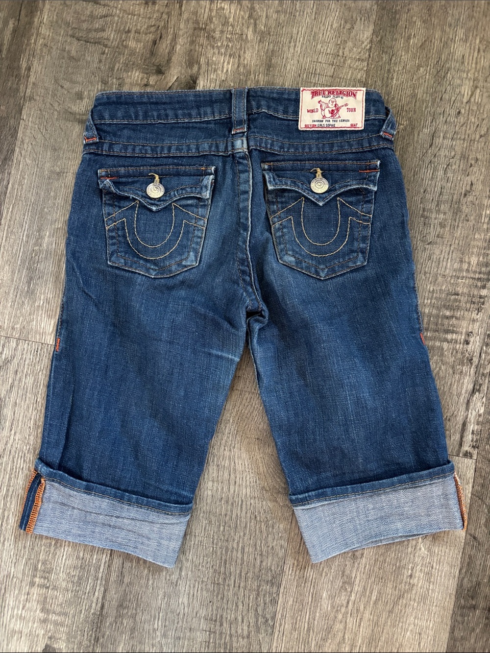 TRUE RELIGION SOPHIE BERMUDA SHORTS